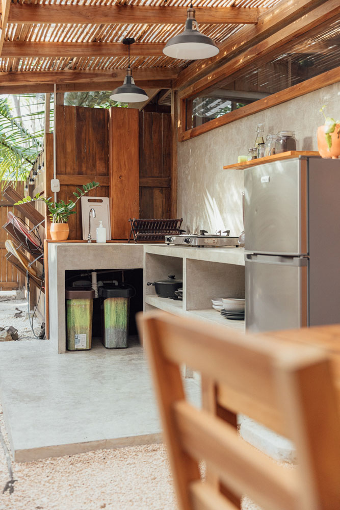 Deluxe studio interior with king-size bed at Zeneidas